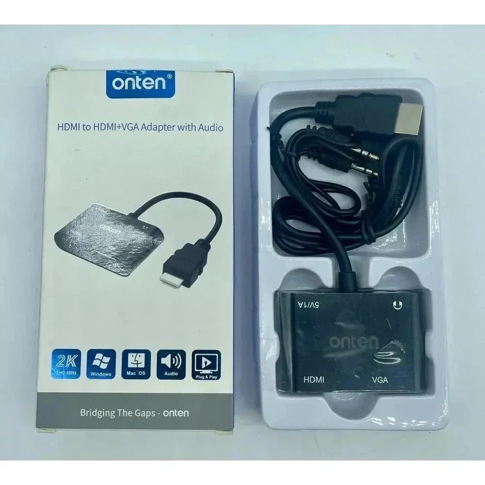 Onten HDMI to HDMI+VGA‎ Adapter with Audio